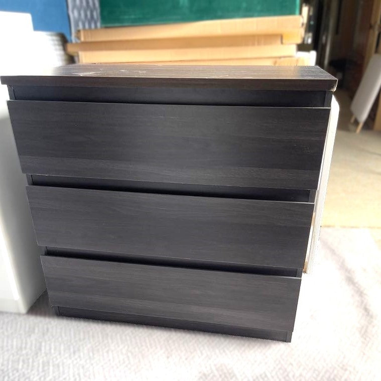 Assembled Habitat Jenson 3 Drawer Chest - Black Brown